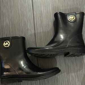 Michael Kors Black Rain Boots